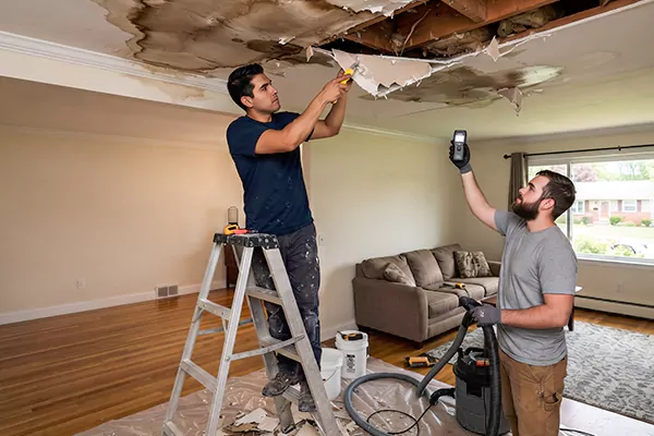 Ceiling Water Damage Restoration Brea