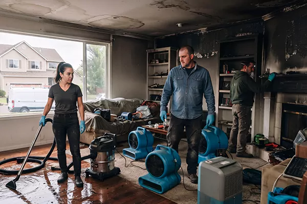 Smoke and Water Damage Restoration Brea