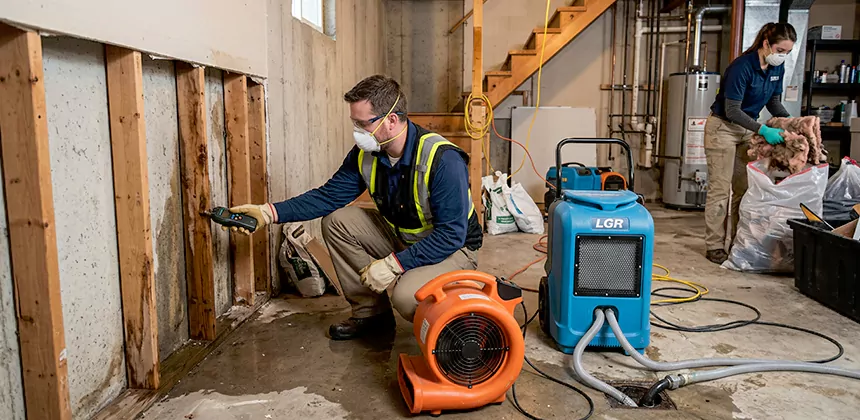 Basement Restoration After Water Damage in Brea