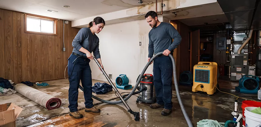 Frozen Pipe Burst Cleanup in Brea